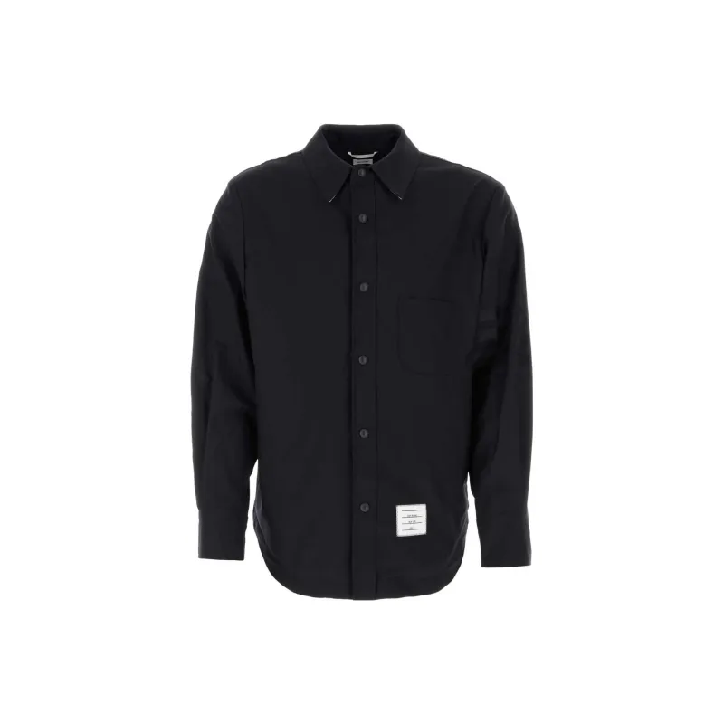THOM BROWNE Collared Button-Up Shirt-0