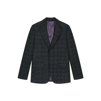 DAVID NAMAN Business Suits Men Black