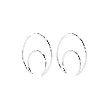 Marine Serre Moon Hoop Earrings