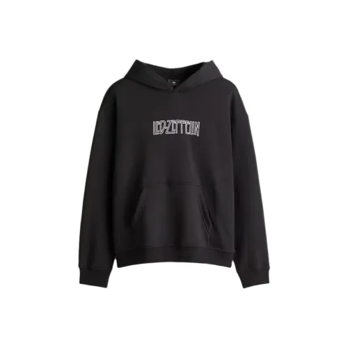 H&M Sweatshirt Men's Black/Zeppelin Spaceship