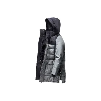 Canada Goose Balmoral Series Colorblock Hooded Down Jacket Men's Gray