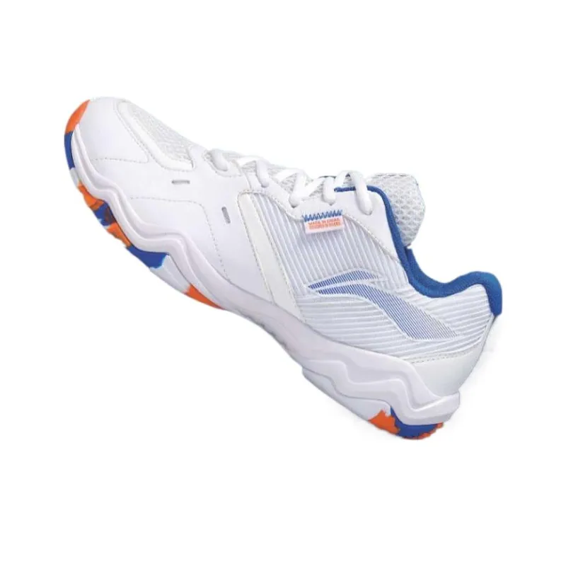 LiNing Slip Resistant, Abrasion Resistant, Breathable Low Top Badminton Shoes Unisex White-1