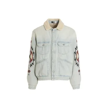 ISABEL MARANT Denim Jackets Men Blue