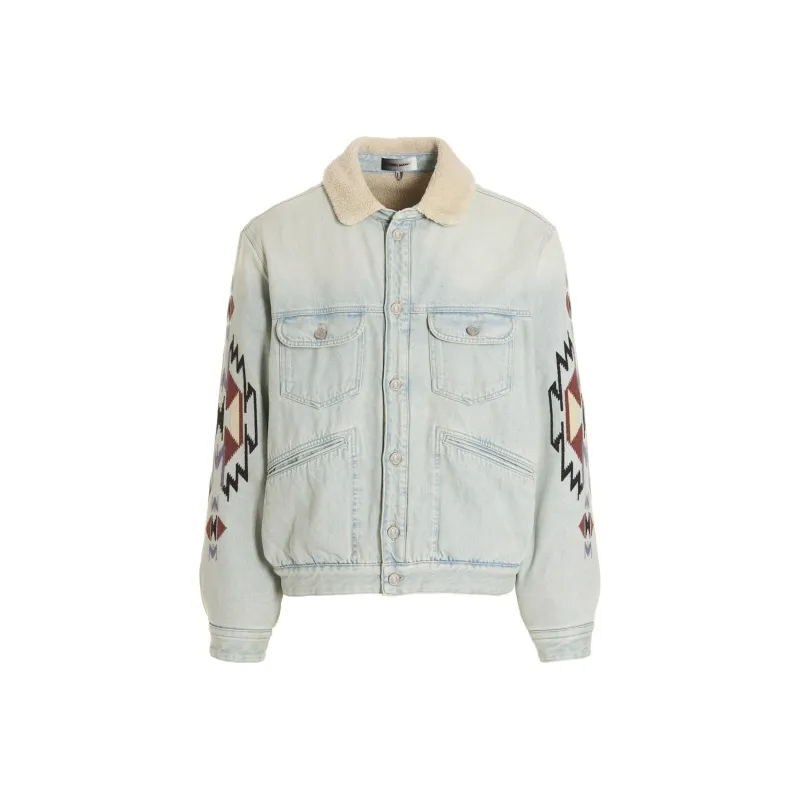 ISABEL MARANT Denim Jackets Men Blue-0