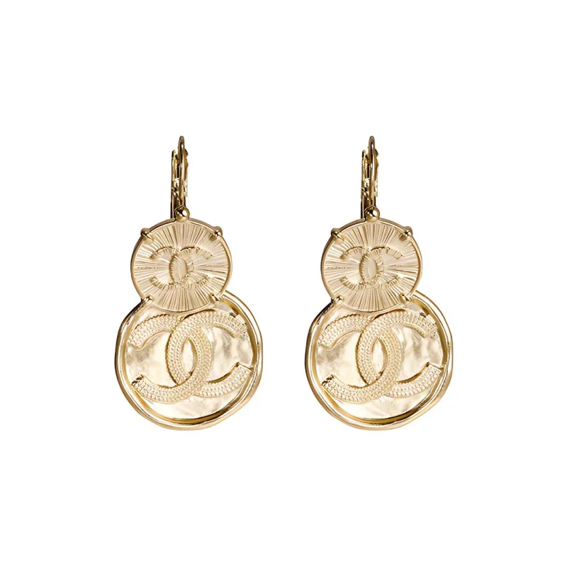 CHANEL Earrings Women's Gold-0