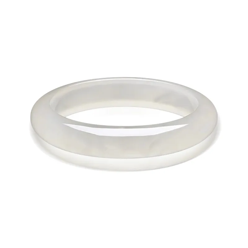 Moon Jewelry Natural Chalcedony Jade Bangles Unisex-0