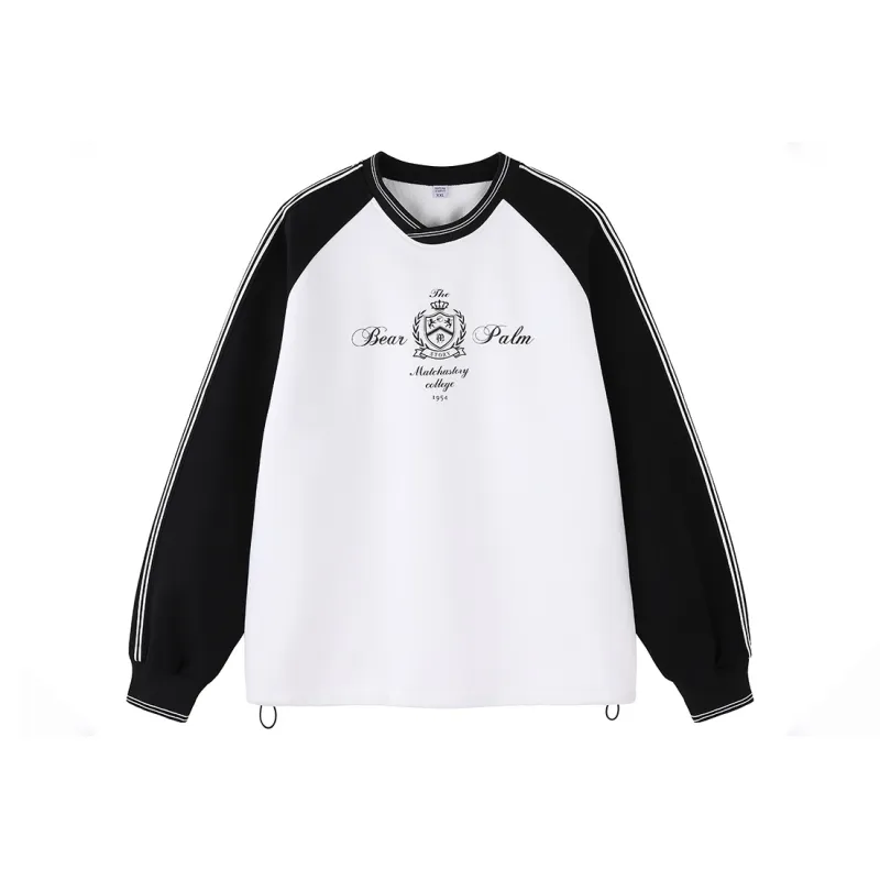MATCHA STORY College Series Sweatshirt Unisex White-0