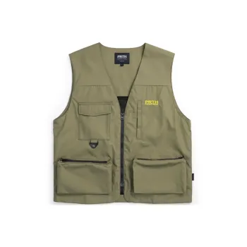 Prth Promethean Loose Fit Vest Unisex Olive Green