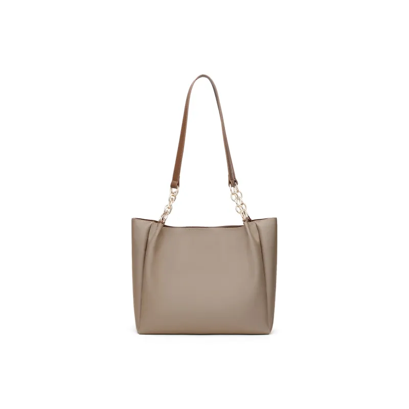 PT'SON Fabric Portable Underarm Shoulder Bag, Tote Bag, Shopping Bag Regular Women's Dark Khaki-6