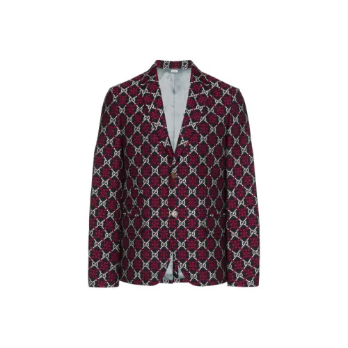 GUCCI Business Suit Coat Men's Red Gray
