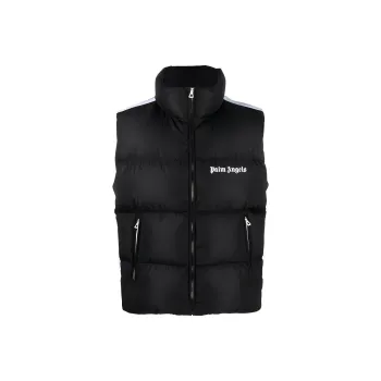 PALM ANGELS Logo Printed Padded Gilet