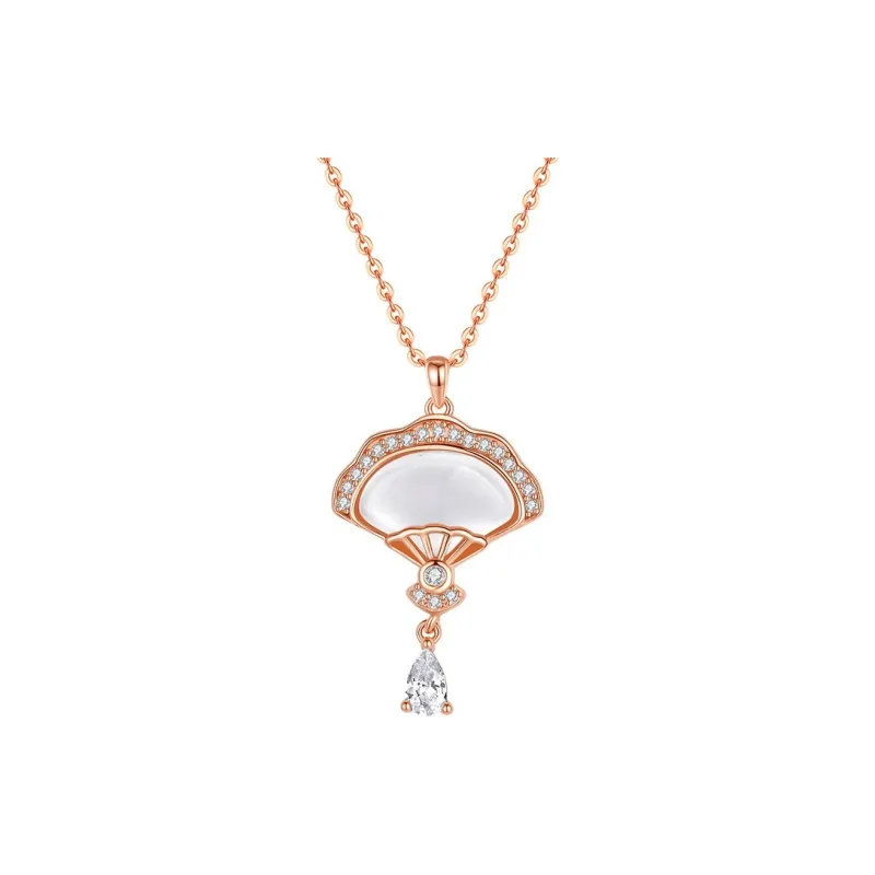 YANFEI Chalcedony Necklaces Women's-0