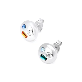 LOEWE Sterling Silver, Crystal Earrings Women's Silver