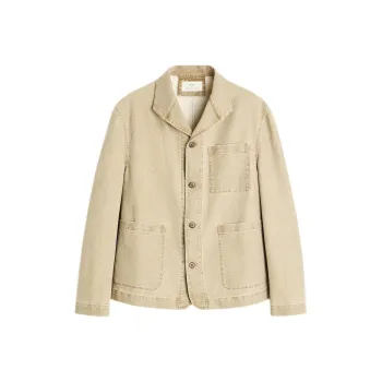 ZARA Jackets Coats Men's Yellow Khaki