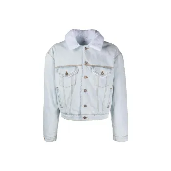 ERL Faux fur Collar Denim Jacket