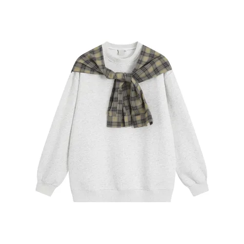 ACUOD BY CHANU Shawl Sweatshirt Spring Fall Hip Hop Mock Two Piece Couple Top Unisex