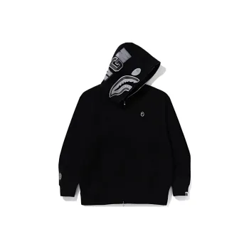 A BATHING APE One Point Ape Head Shark Relaxed Fit Full Zip Hoodie