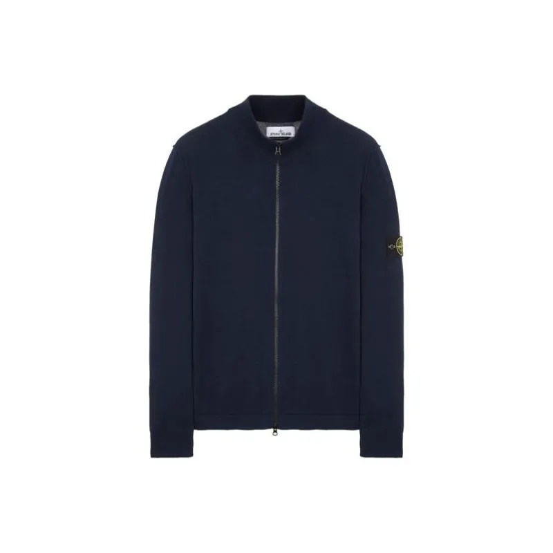 STONE ISLAND Compass motif Zip up Cardigan-0