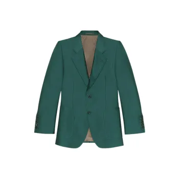 GUCCI SS22 Business Suits Coats Men's Dark Green