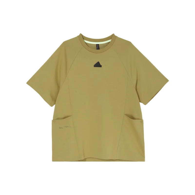 Adidas T Shirt Men's Khaki Brown-0