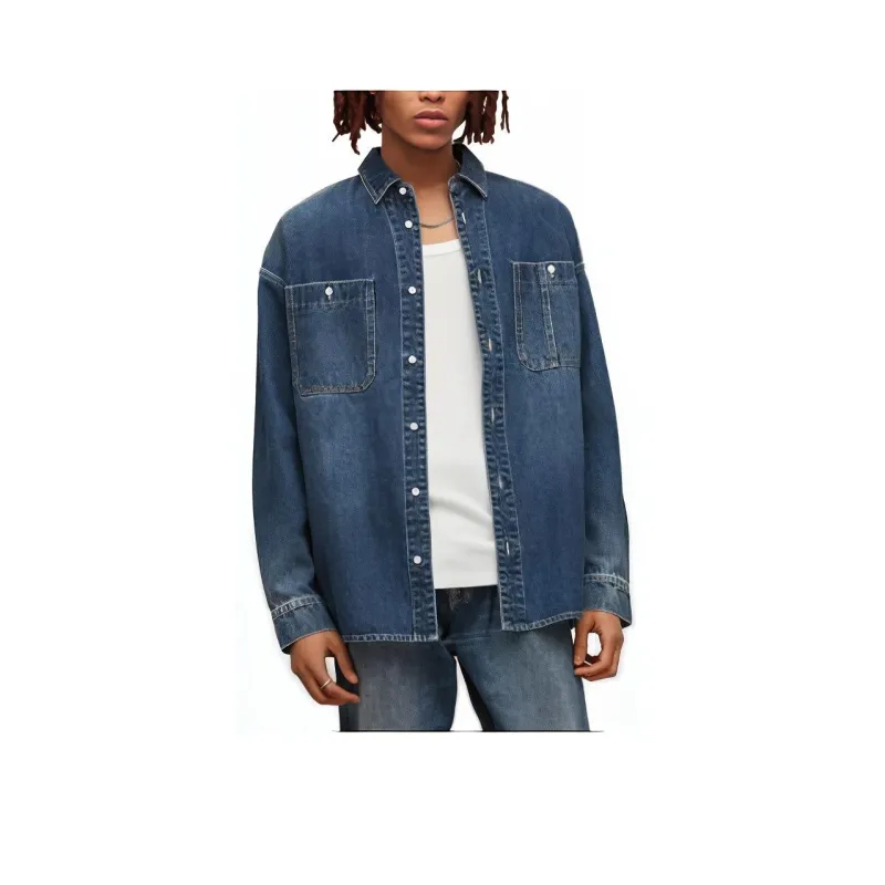 ALLSAINTS Denim Jackets Men Denim Blue-0
