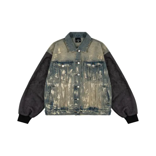 PILOTDRAGON Denim Jacket Men's Blue