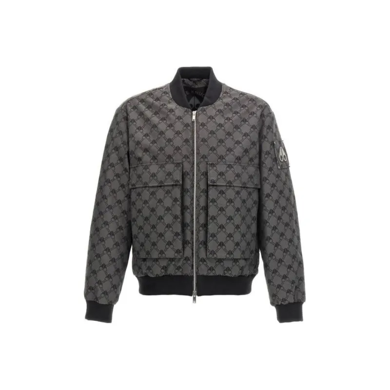Moose Knuckles Alder Mono Jacquard Bomber Jacket-0