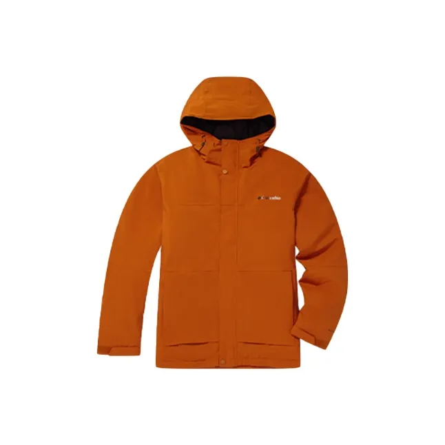 Columbia Windbreaker Jackets Men Orange-0
