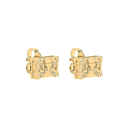 LOUIS VUITTON Metal Stud Earrings Women's