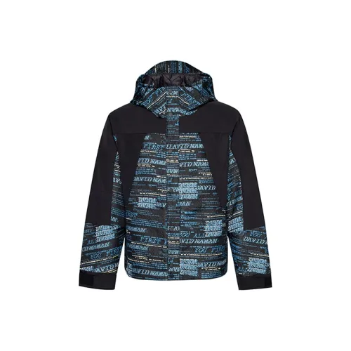 DAVID NAMAN Puffer Jacket Men's Blue