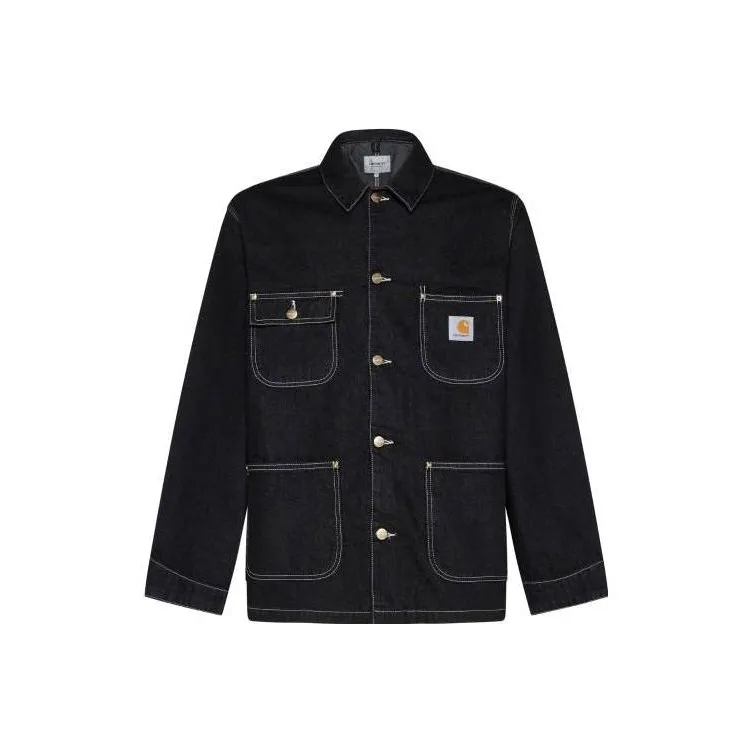 Carhartt WIP Denim Jackets Men Black-0