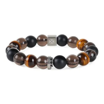 FOUNDIN Natural Tiger's Eye Stone Bracelets Unisex