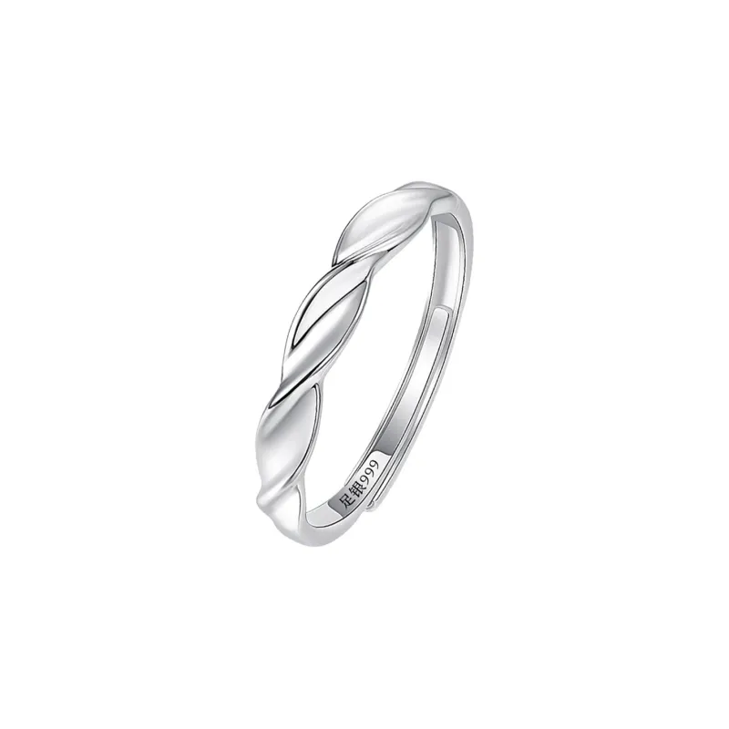 MAGICPOLE 925 Sterling Silver With Zircon Rings Unisex Silver-0
