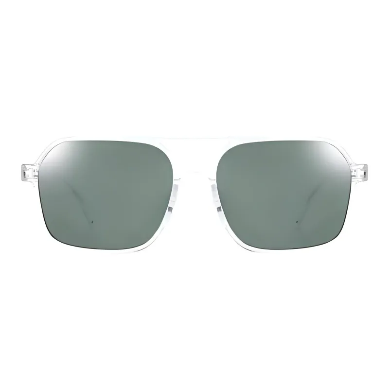 JINS TR/Memory Plastic Aviator Sunglasses Men's Transparent-1