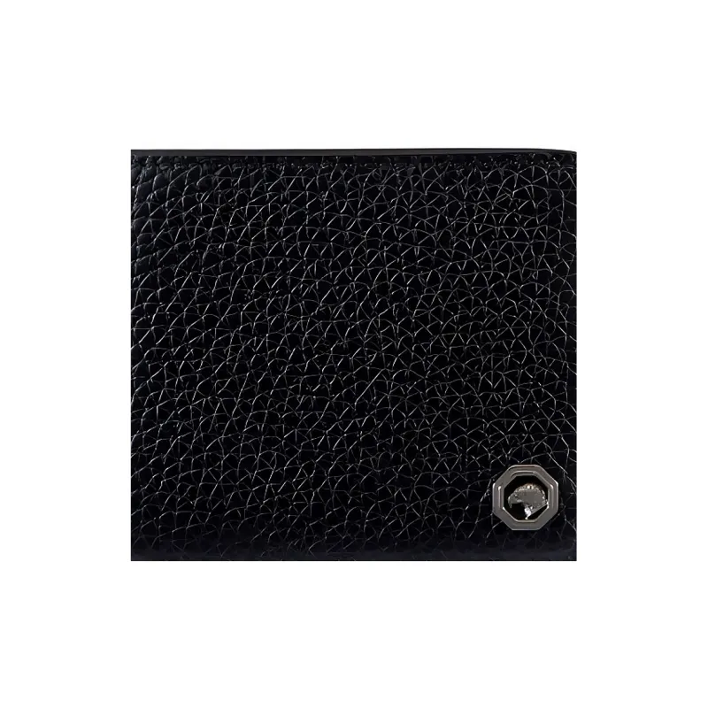 STEFANO RICCI Calfskin Wallet Men's Black-4