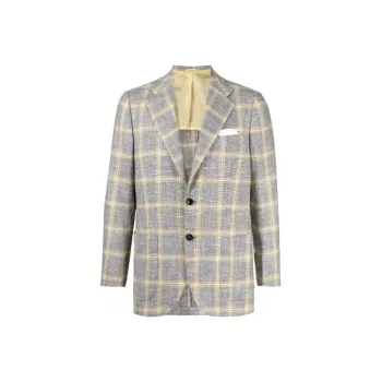 KITON Windowpane-print Sport Coat