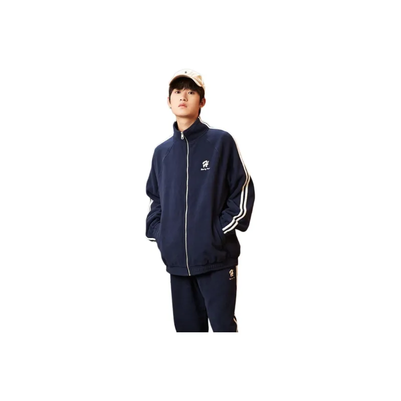 Tonlion Jackets Coats Men's Navy Blue-0