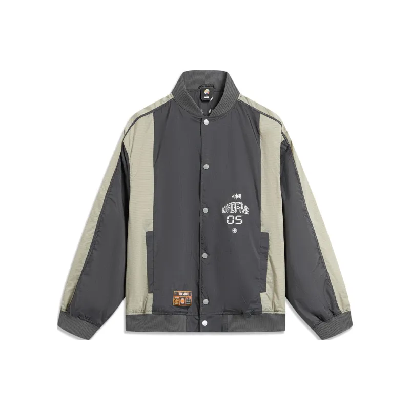 LiNing Badfive Jacket Men's Sandalwood Black Ecru Chalcedony Gray-0