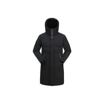 Discovery Expedition Solid Color Hooded Long Down Jacket Unisex