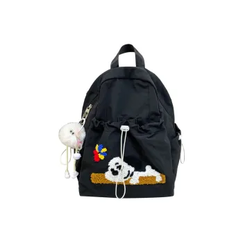 Alcohol Dragon Nylon Backpack Regular Women's Multicolor