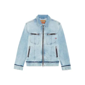 DIESEL Rehab Denim Denim Jackets Men Light Blue