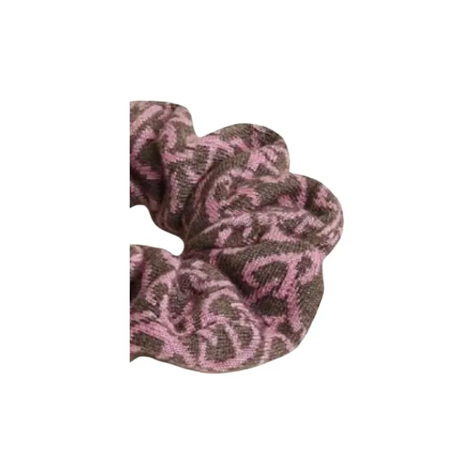 HERMES Silk, Cashmere, Palladium Plated Hair Tie Women's Purple-2
