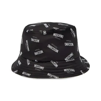 MOSCHINO Allover Logo Printed Bucket Hat