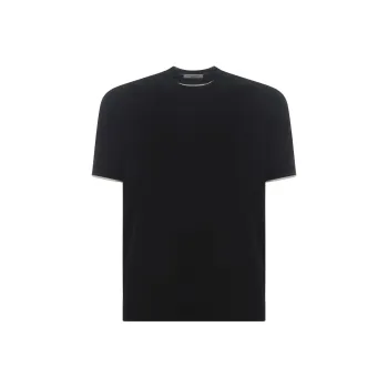 PAOLO PECORA MILANO Short Sleeved Knitted T Shirt
