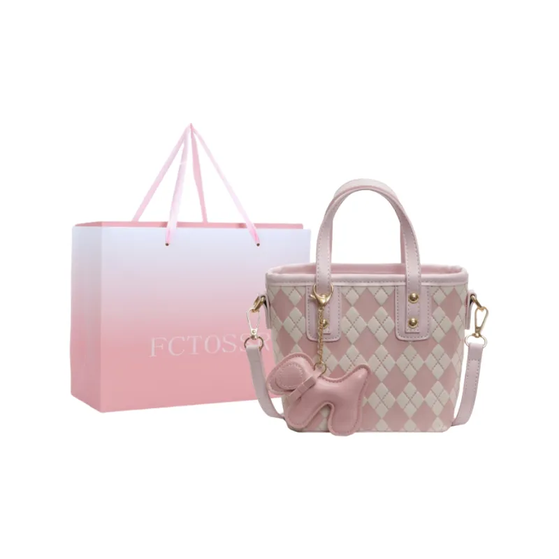 FCTOSSR PU Handbag Regular Women's White/Black/Khaki/Pink-6