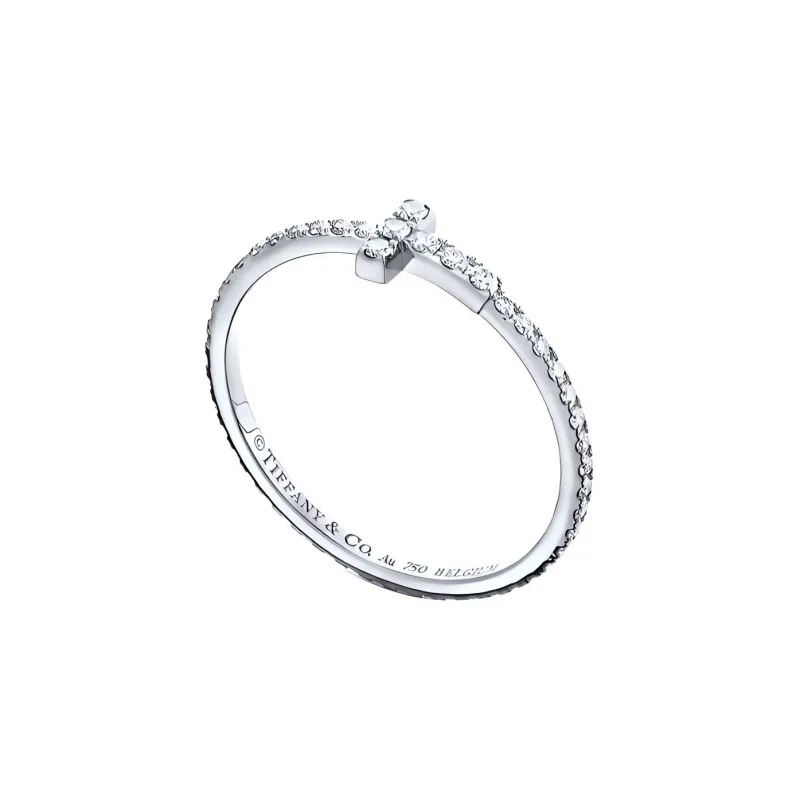 TIFFANY & CO. 18K White Gold Rings Women's-1