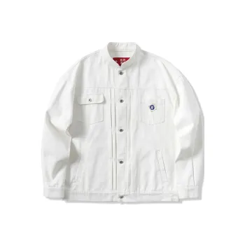 YAOJIUJIUQI Loose Fit Denim Jacket Unisex