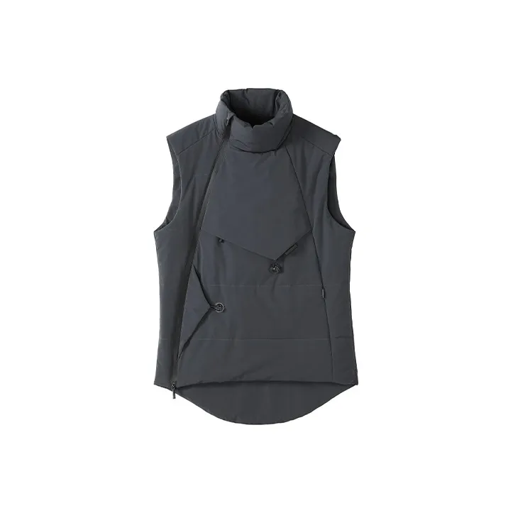 NORVINCY Outdoor Slanted Placket Zip Closure Turtleneck Puffer Jacket Winter Unisex-6