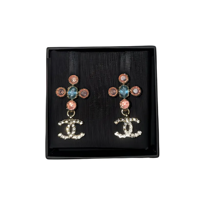 CHANEL Earrings Women's Silver-2