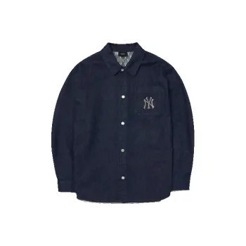 MLB Denim Jackets Men Blue